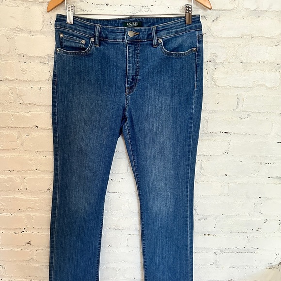 Lauren Ralph Lauren Classic Blue Straight Leg Jeans - Picture 7 of 7